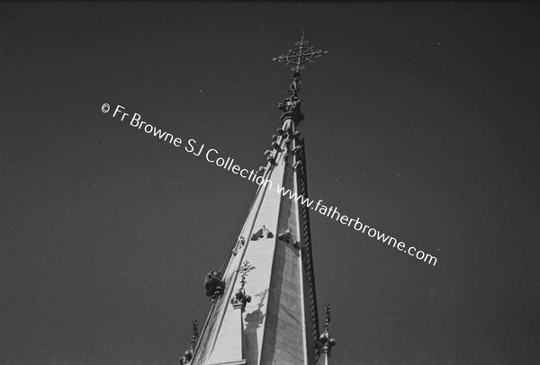 THE CHURCH SPIRES OF DROGHEDA, STEEPLEJACK AT WORK